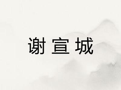 谢宣城
