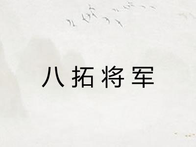 八拓将军 八拓将军