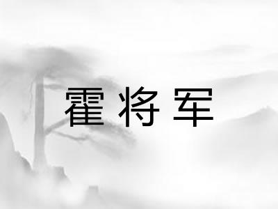 霍将军