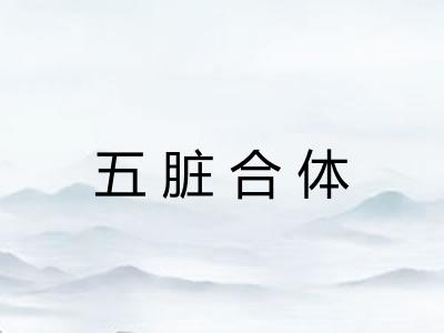 五脏合体