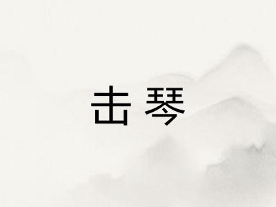击琴
