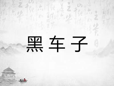 黑车子