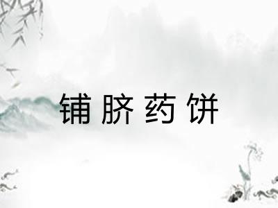 铺脐药饼
