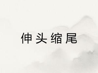 伸头缩尾