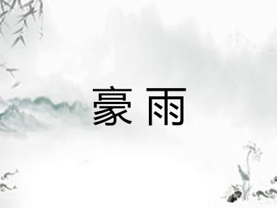 豪雨