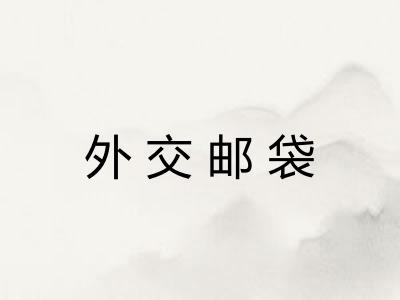 外交邮袋