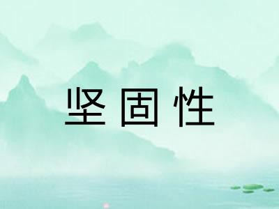 坚固性