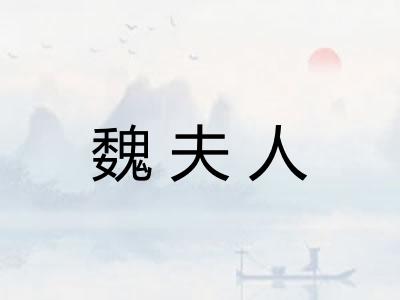 魏夫人