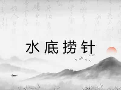 水底捞针
