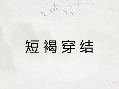 短褐穿结