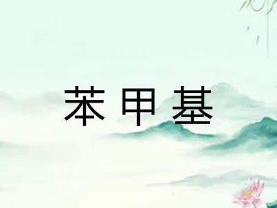 苯甲基