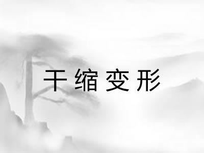 干缩变形