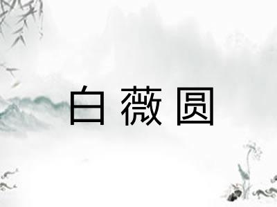 白薇圆