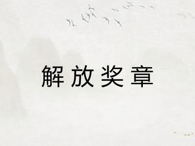 解放奖章