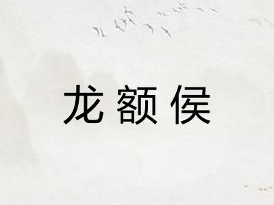 龙额侯