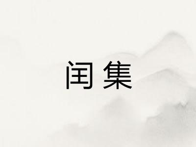 闰集