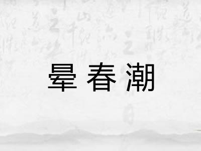 晕春潮