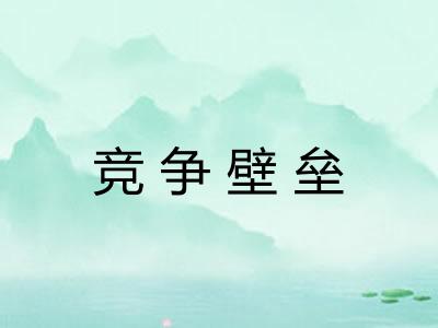 竞争壁垒