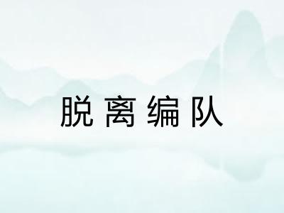 脱离编队