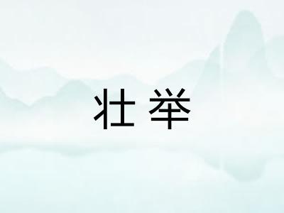 壮举