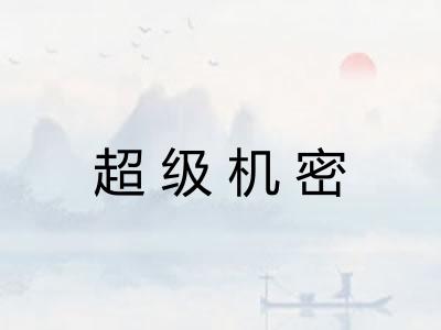 超级机密