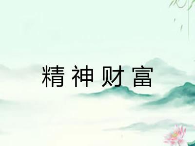精神财富