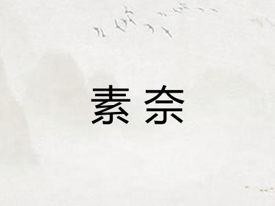 素奈 素奈