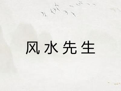 风水先生