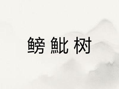 鳑魮树