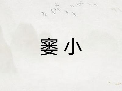 窭小