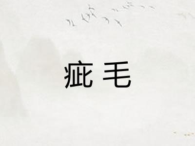 疵毛