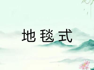 地毯式