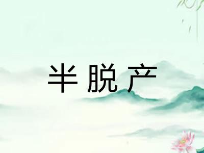 半脱产