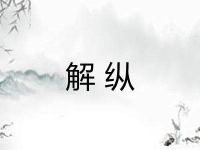 解纵