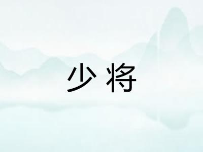 少将