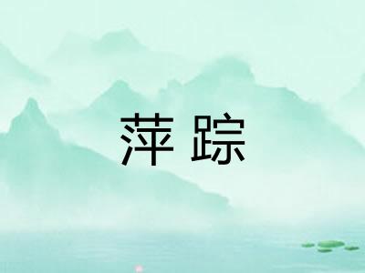 萍踪