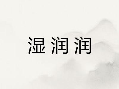 湿润润