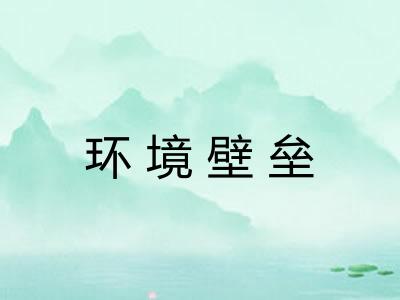 环境壁垒