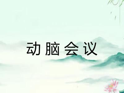 动脑会议