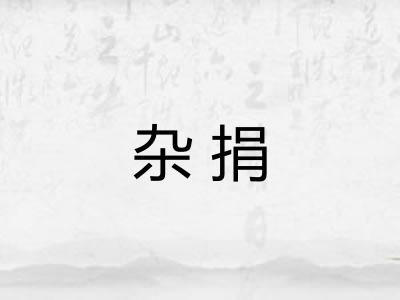 杂捐