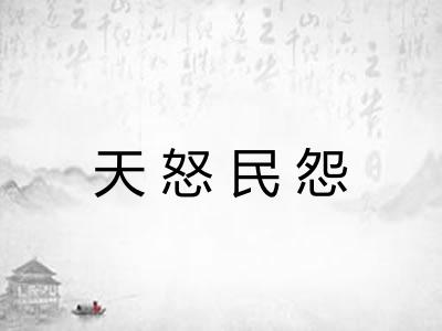 天怒民怨