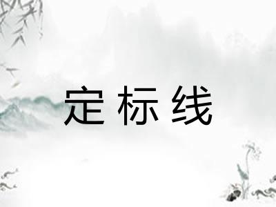 定标线