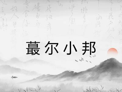 蕞尔小邦