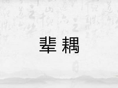 辈耦