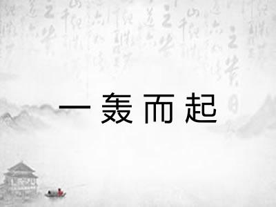 一轰而起