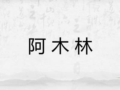 阿木林