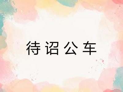 待诏公车