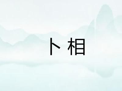 卜相