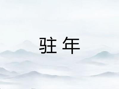驻年