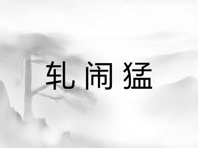 轧闹猛